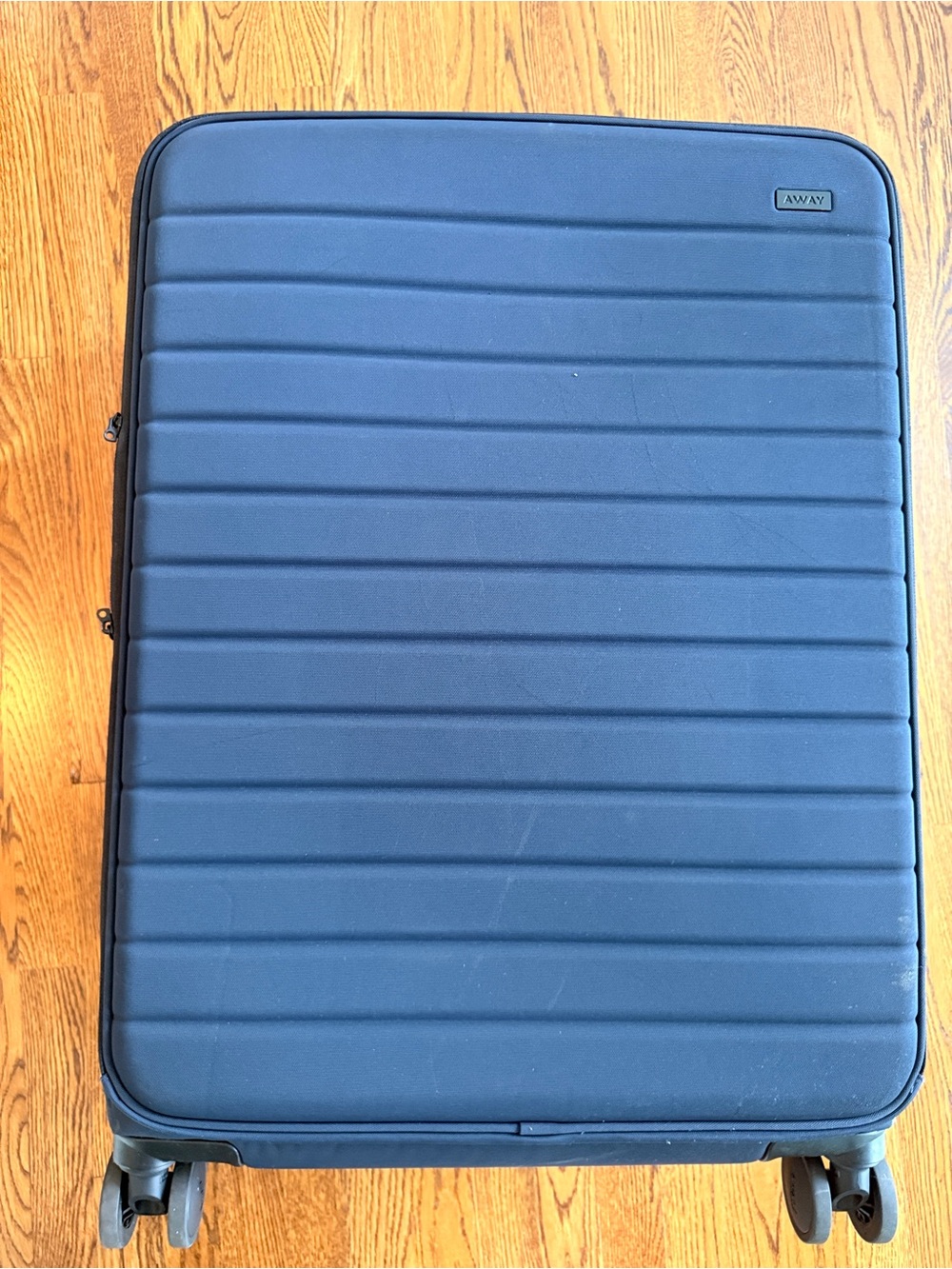 Away expandable large suitcase in Navy Fabric